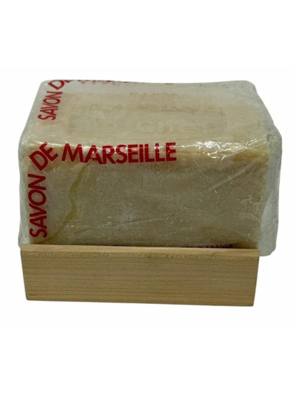 Vintage Savon de Marseille Le Chef Soap Bar 400g France in Package +Holder READ